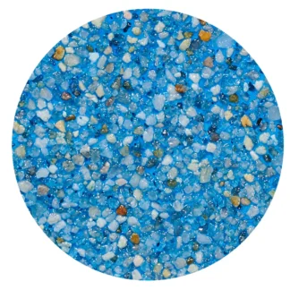 Mini Pebble - Crystal Stones Smooth, Aqua White