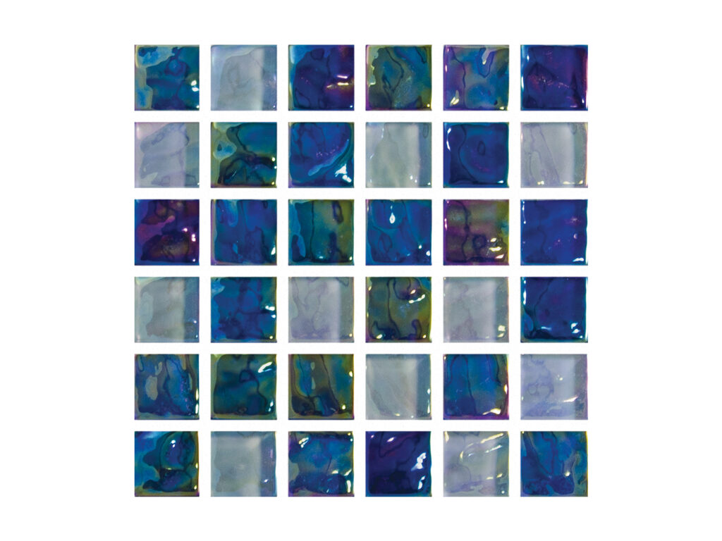 Shimmer (Size: 1"x1", Colors: Bermuda Blend)