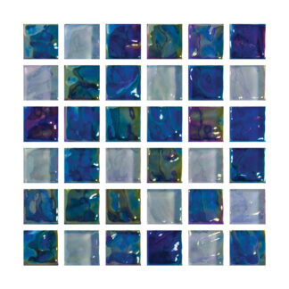 Shimmer - 1"x1", Bermuda Blend