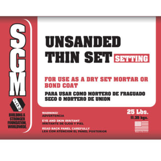 Thin Set Mortar - Unsanded Thin Set