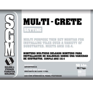 Thin Set Mortar - Multi-Crete