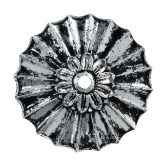 Water Features - Fanned Palm - 8"x8"x1.5", Silver