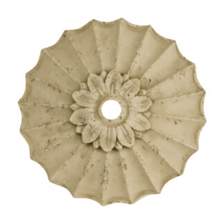 Water Features - Fanned Palm - 8"x8"x1.5", Travertine