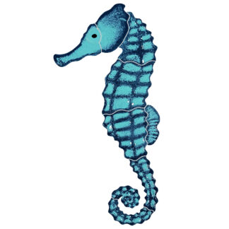 Seahorse Mosaics - 10"x5", Aqua