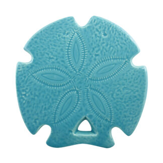 Sand Dollar Mosaic Accent - 5"x5", Aqua