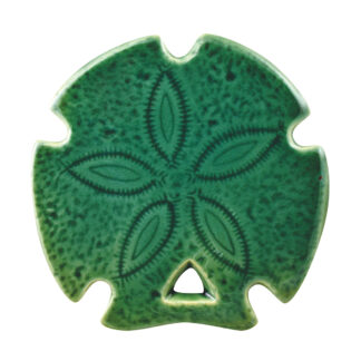 Sand Dollar Mosaic Accent - 5"x5", Teal