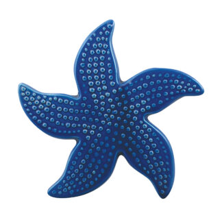 Starfish Spotted Mosaic Accent - 5"x5", Royal Blue