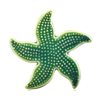 Starfish Spotted Mosaic Accent - 5"x5", Teal