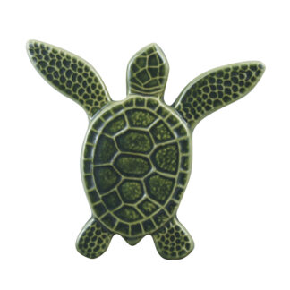 Turtle Pool Mosaic Accent - Both Flippers Up