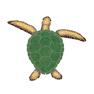 Loggerhead Turtle Mosaic