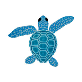 Loggerhead Turtle Mini Accent - A, Aqua