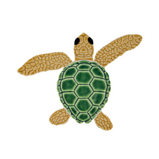 Loggerhead Turtle Mini Accent - A, Natural