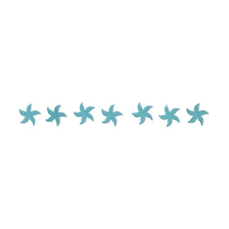 Step Marker - Spotted Starfish - 24"x3", Aqua