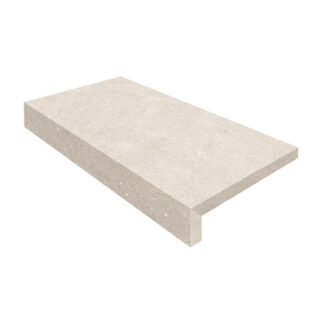 Porcelain Pavers - 12" x 36" L-Shape Coping, Vincen White